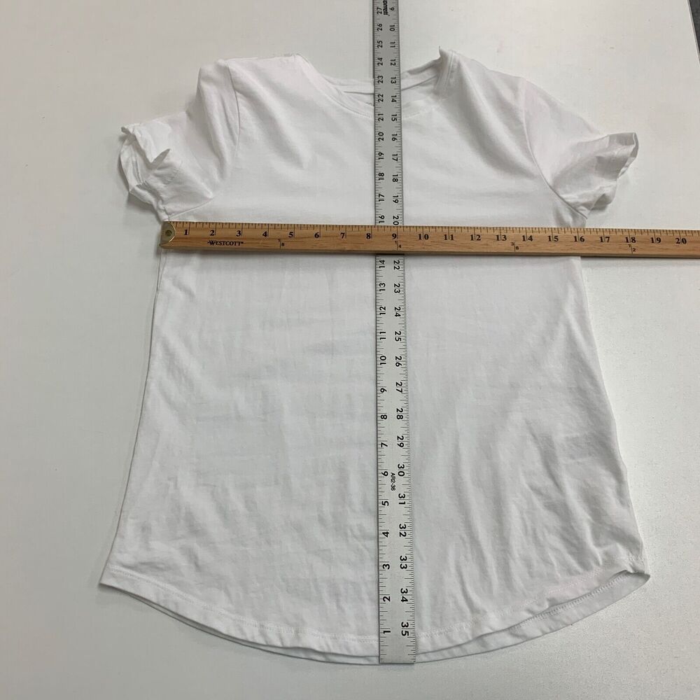 Joie Shirt Womens XS Extra Small White Pima Cotton Crew Short Sleeve Basic Tee - Picture 6 of 10